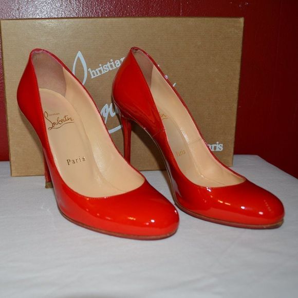 𝅺CHRISTIAN Louboutin Red Fifille 100 Patent Calf - Picture 4 of 16